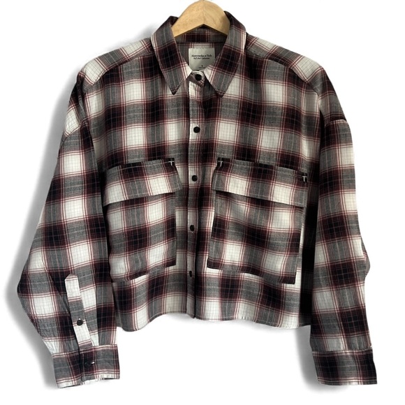 Abercrombie & Fitch Tops - Abercrombie & Fitch Plaid Button Down Shirt - Red and Black